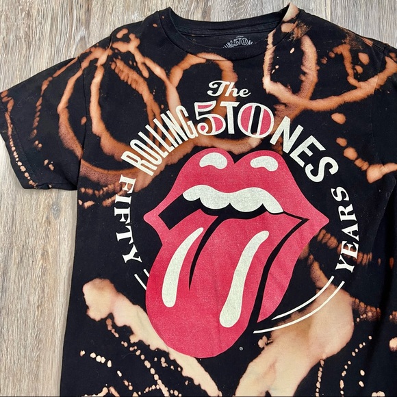 Original Vintage “The Rolling Stones” 2013 Concert Tye Dye T Shirt Size Medium - Picture 14 of 16